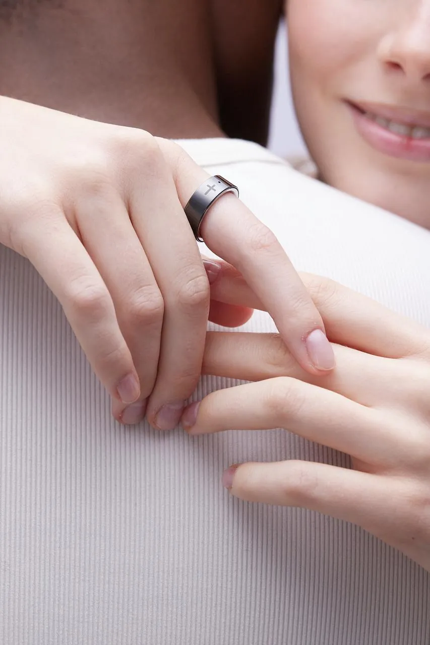 Bless Ring worn on the index finger